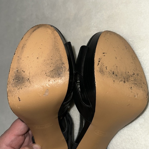 Coach Dita Semi Mat High Heel Sandals Size 7B - Picture 8 of 12